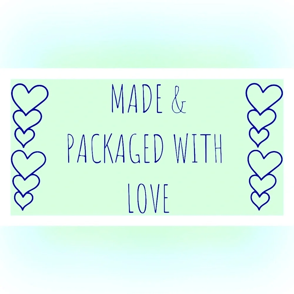 30 STICKERS - 2.25” x 1.25” - MADE & PACKAGED‎ WITH ‘LOVE’